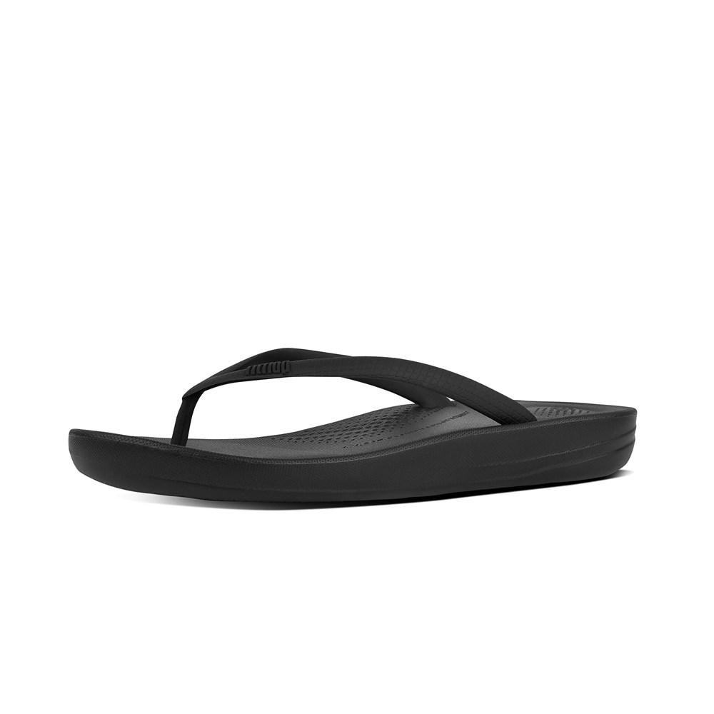 Fitflop Womens Flip-flops Black - Iqushion Ergonomic - MW4329105